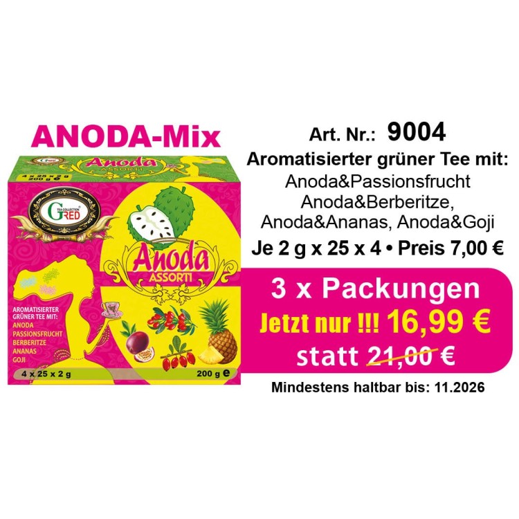 Art. 9004 3 x Gred GT Anoda 4 sorten je 2Gr. x 25 TB