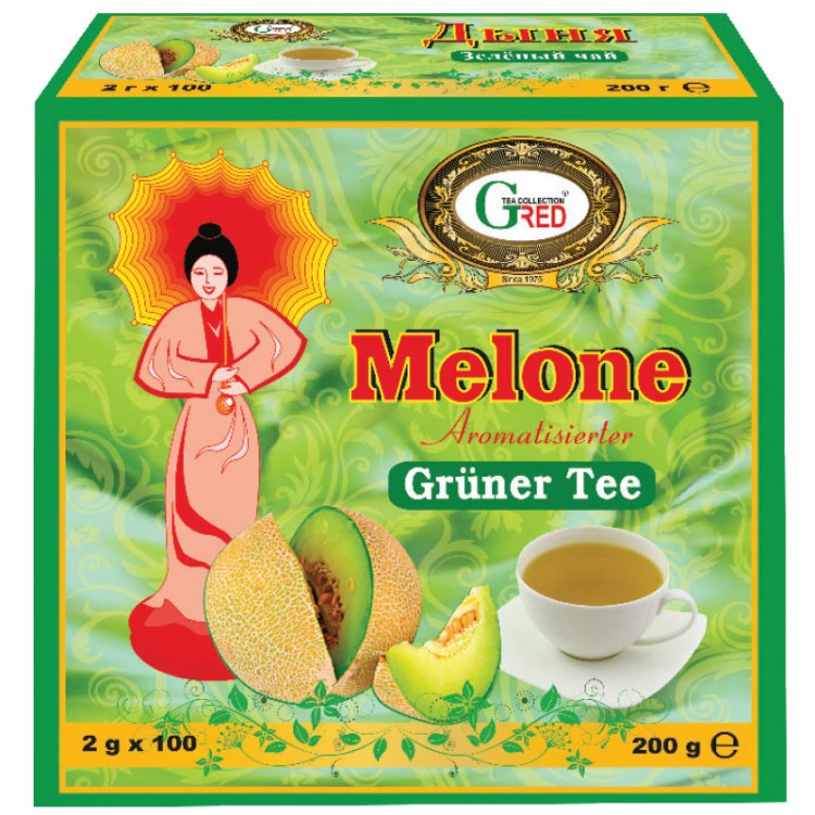 Gred Grüner Tee mit Melone 2g x 100 Gred Grüner Tee mit Melone 2g x 100