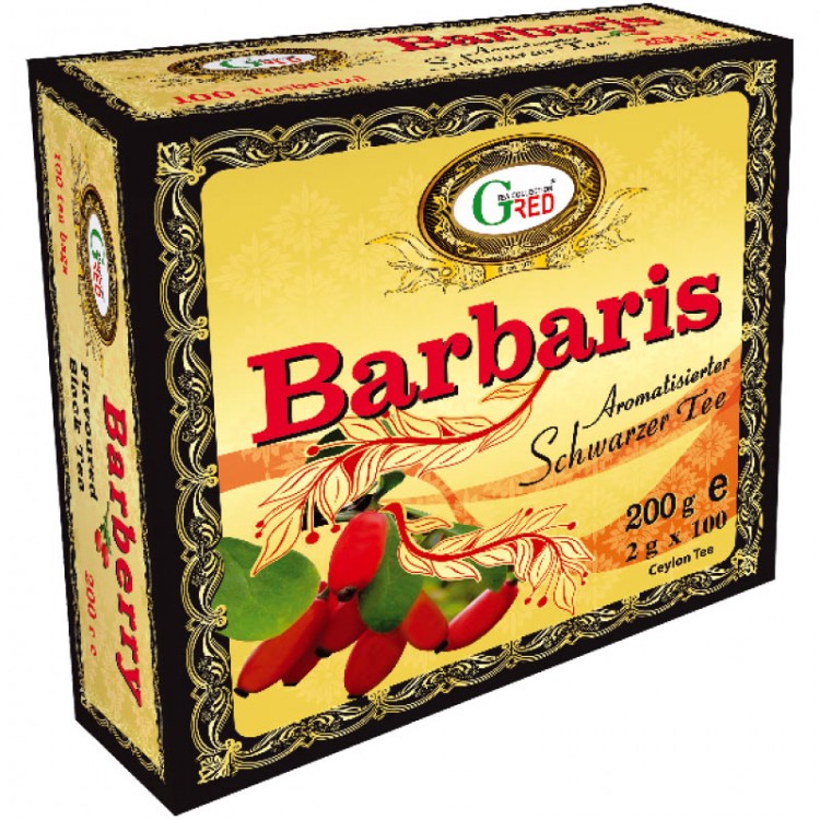 Gred Schwarzer Tee "Barbaris" 2g x 100
