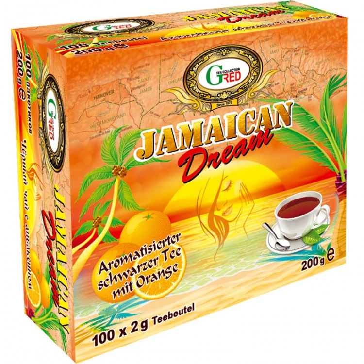 Gred Schwarzer Tee "Jamaican Dream" 2g x 100