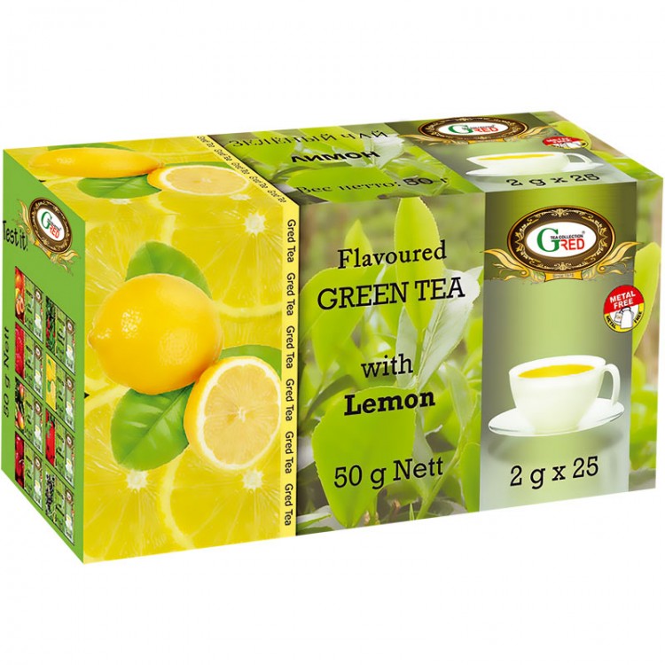 Gred Grüner Tee mit Zitrone 2g x 25