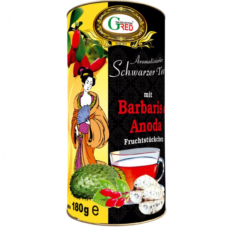 Art.1077 Gred Schwarzer Tee "Barbaris & Anoda" 180g Art.1077 Gred Schwarzer Tee "Barbaris & Anoda" 180g