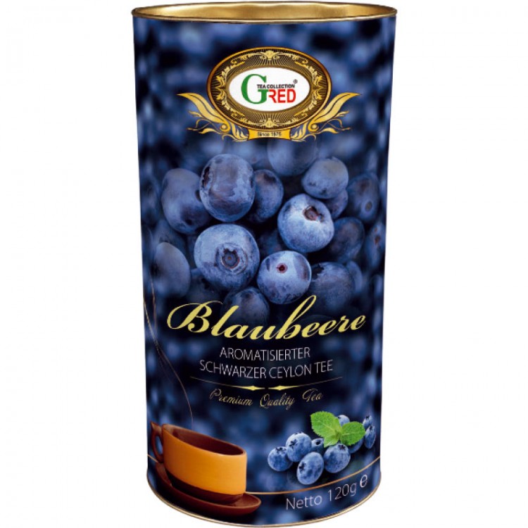 Gred Schwarzer Tee mit Blaubeere 150g