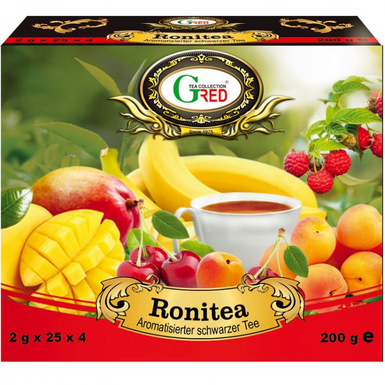 Art.1086 Gred Schwarzer Tee "Ronitea" 2g x 25 x 4 Art.1086 Gred Schwarzer Tee "Ronitea" 2g x 25 x 4