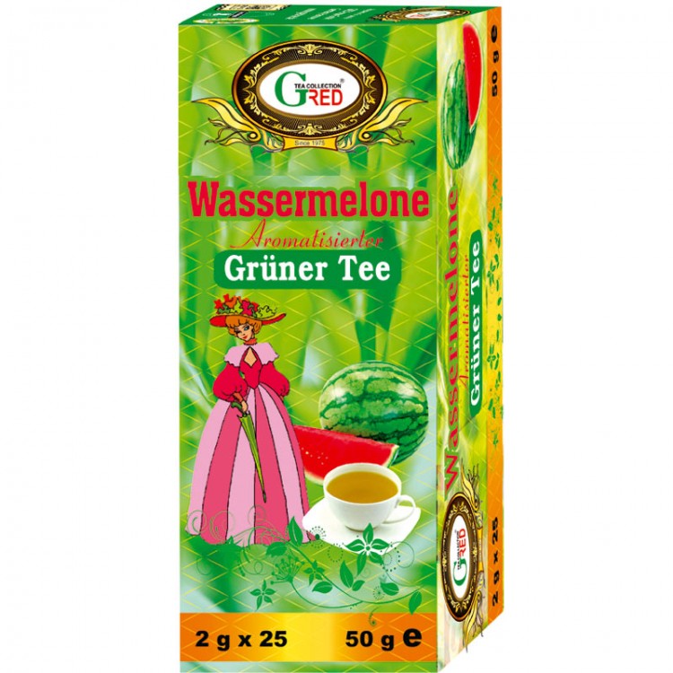 Gred Grüner Tee mit Wassermelone 2g x 25 Gred Grüner Tee mit Wassermelone 2g x 25