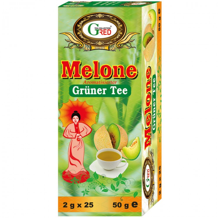 Gred Grüner Tee mit Melone 2g x 25 Gred Grüner Tee mit Melone 2g x 25