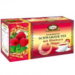 Gred Schwarzer Tee mit Himbeere & Minze 2g x 25