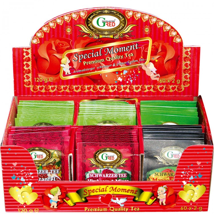 Art.1233 Gred Schwarzer Tee Assorti "Special Moment" 2g x 6 x 10 Art.1233 Gred Schwarzer Tee Assorti "Special Moment" 2g x 6 x 10