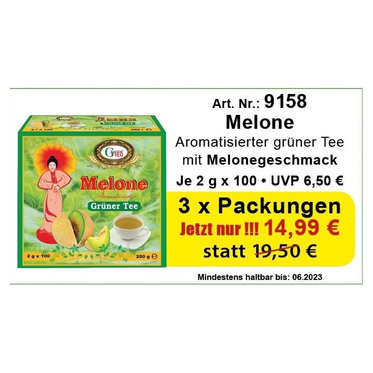 Art. 9158 3x Gred Grüner Tee mit Melone je 2g x 100