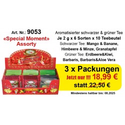 Art. 9053 3x Gred Schwarzer Tee Assorti "Special Moment" je 2g x 6 x 10